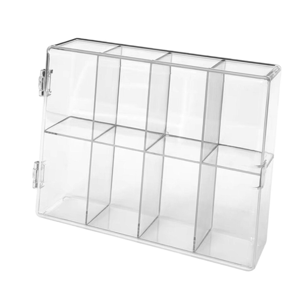 Figures Display Case Clear Display Case Protective Desktop Versatile 8 Grid