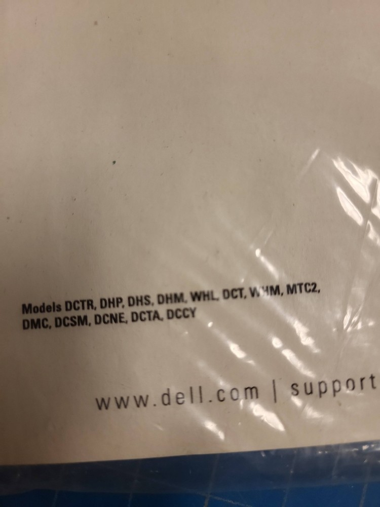 Dell Desktop Computer Product Information Guide Models DCTR DHP DHS DHM WHL DCT