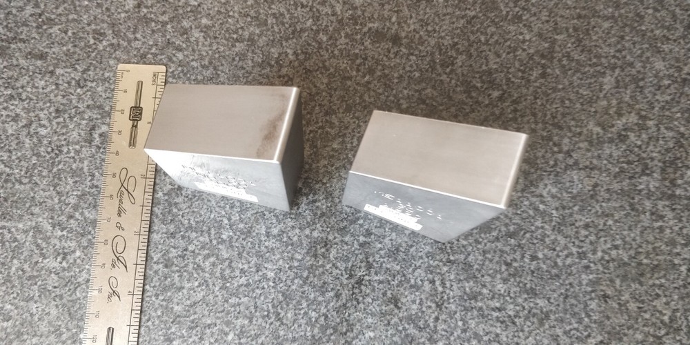 Master Gage Block 2" + 1.990" Go & No Go Set ~ Large solid pieces