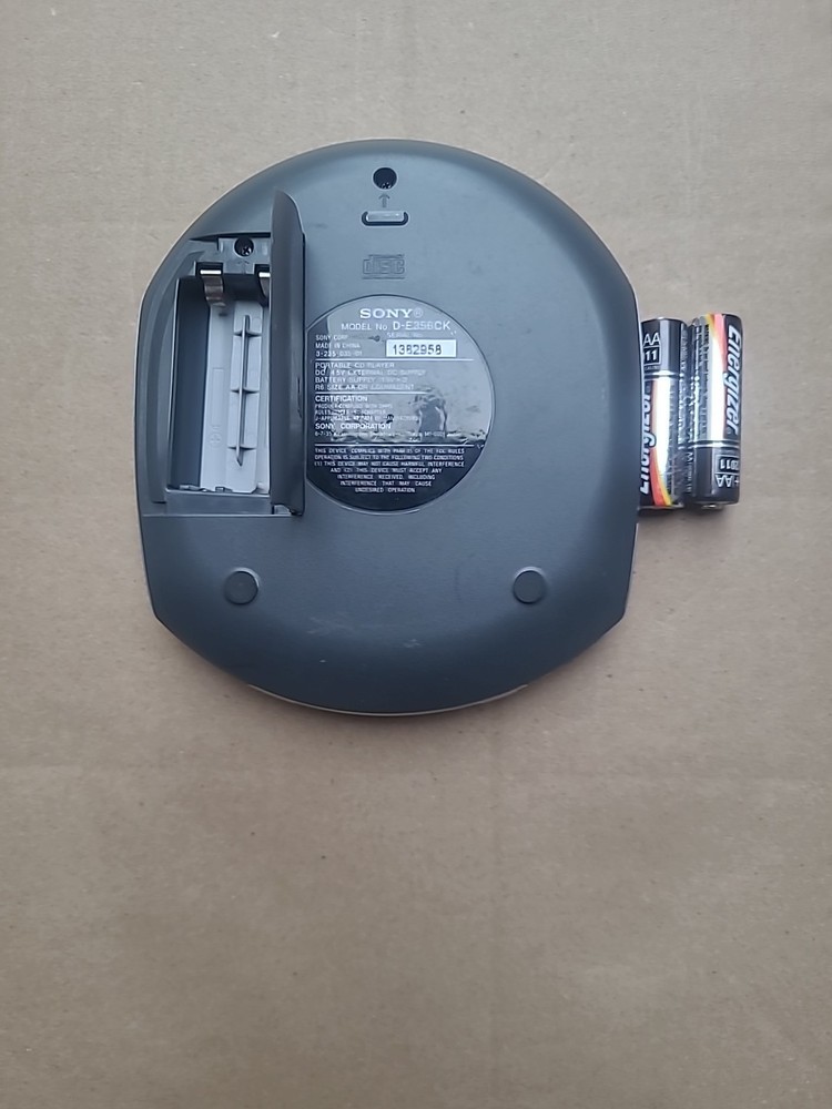 Sony CD Walkman D-E356CK ESP MAX Car Ready Portable CD Player Tested Read