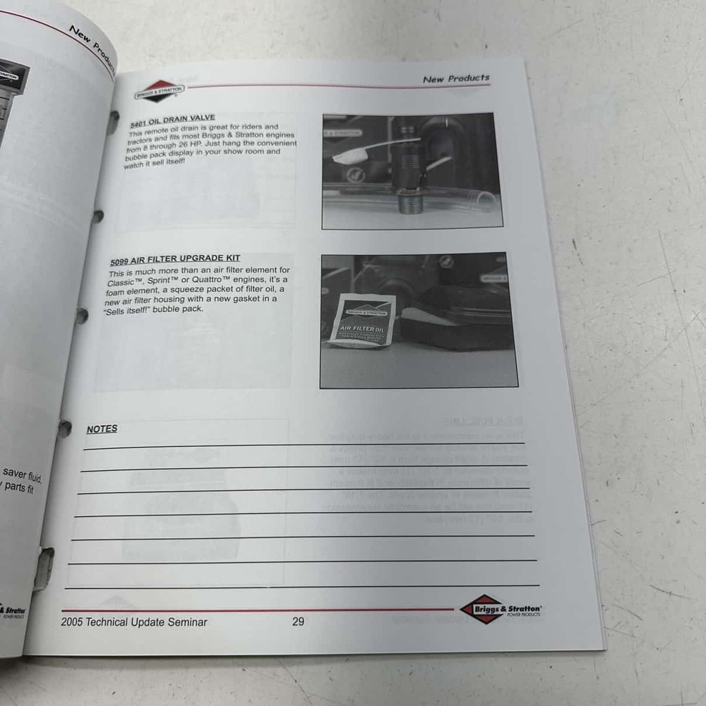 2005 Technical Update Manual - 0 Briggs&Stratton V-Twin