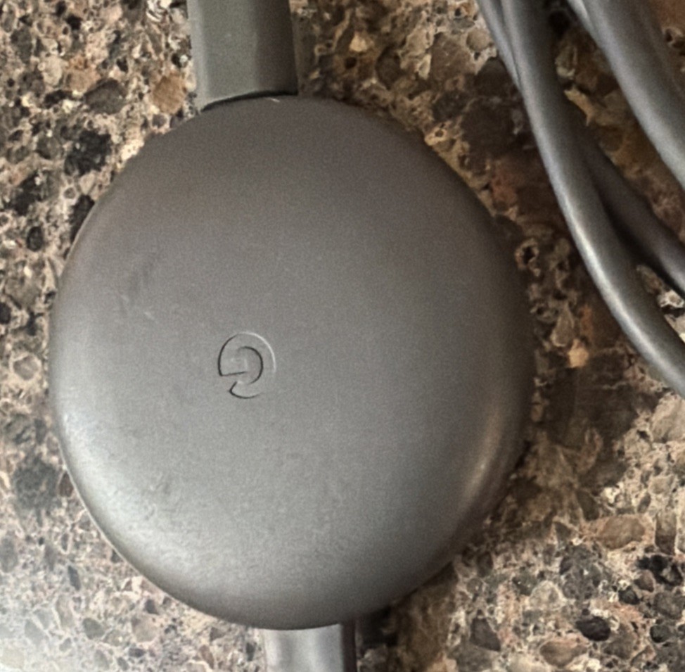 Google Chromecast NC2-6A5 3rd Gen Media Streaming Device w/ Power Adapter