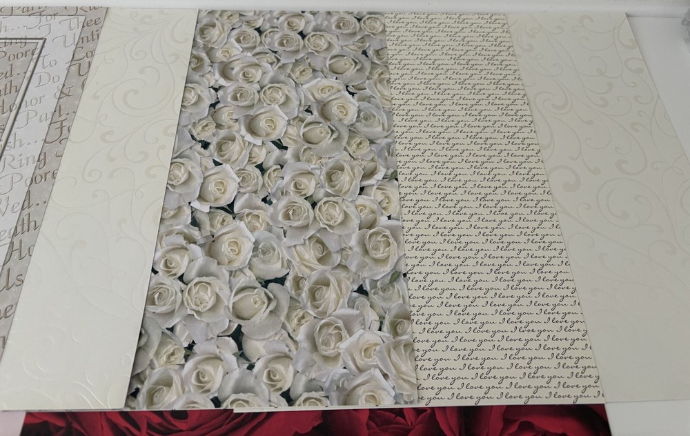 12" x 12" Scrapbook Various WEDDING, 8 Single-Sided Sheets