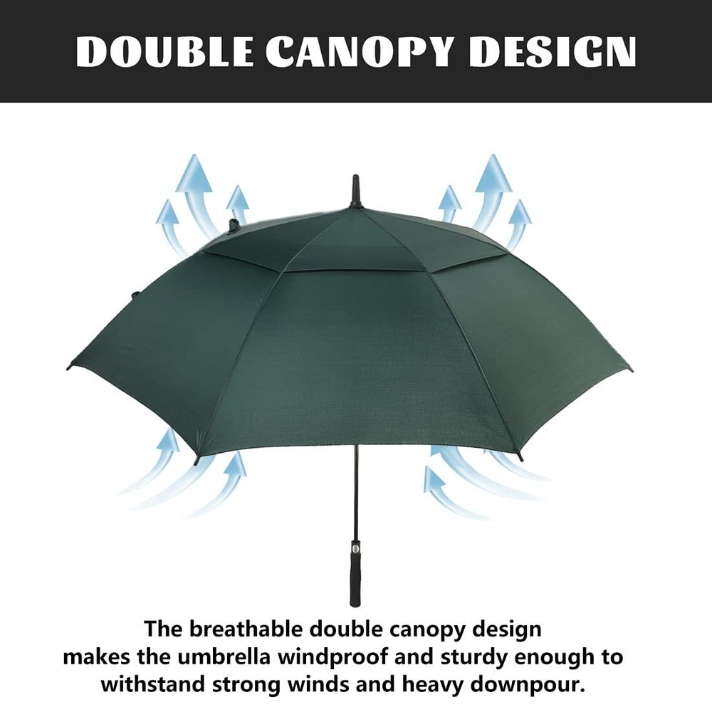 Golf Umbrella 62 Inch Large Windproof Umbrellas Automatic Open Oversize