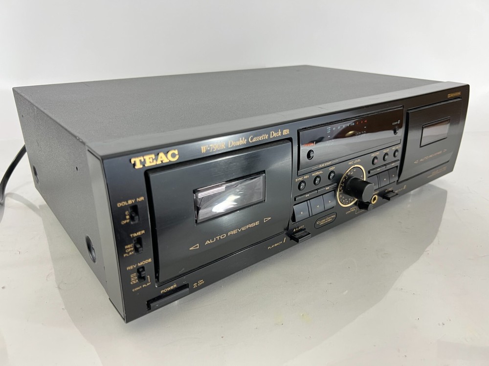 TEAC W-790R Double Cassette Deck Auto Reverse Play Recorder - LEFT DECK ISSUE