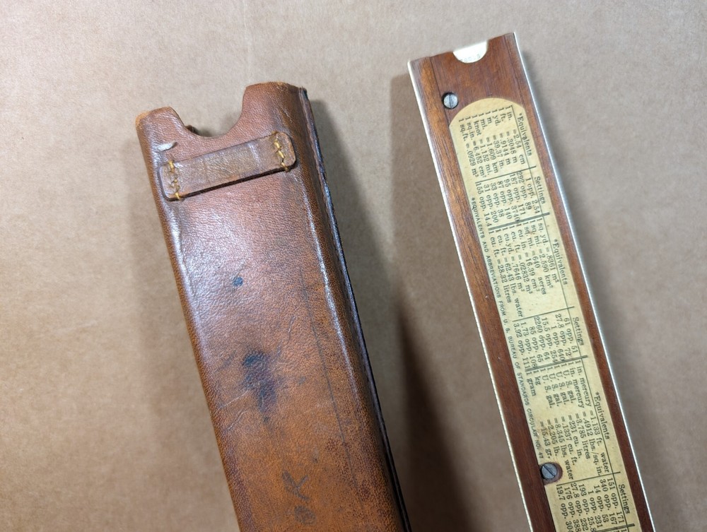 K&E Keuffel & Esser 4053 Log Log Duplex Decitrig Slide Rule w/ Case