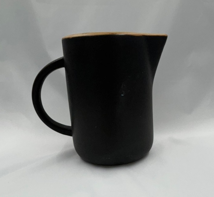 Pier 1 Large Stoneware Pitcher Black Matte Finish