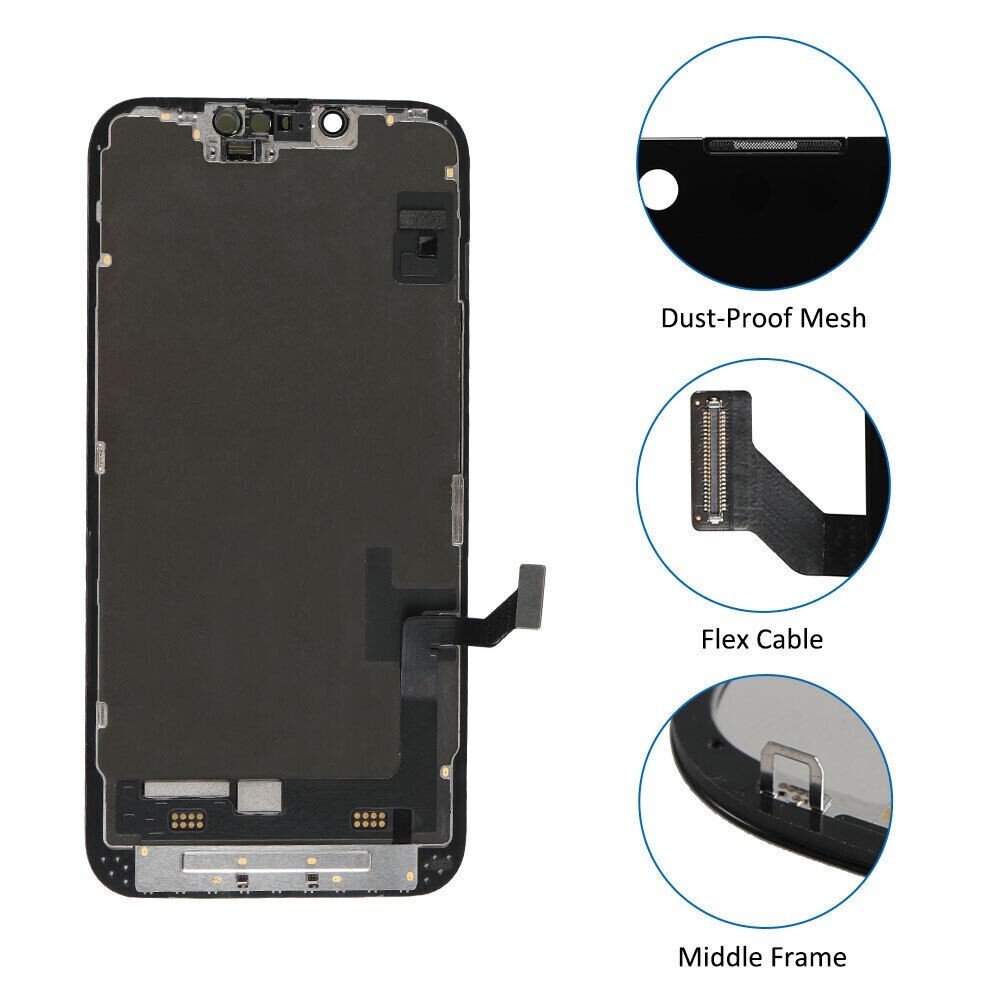 US For iPhone 14 Display LCD Touch Screen Digitizer Assembly Frame Replacement