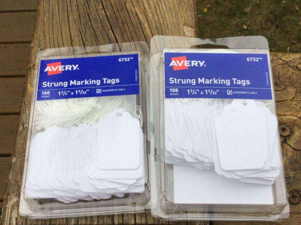 Avery Strung Marking Tags (2) x 100 Count 6732 Price String Tags