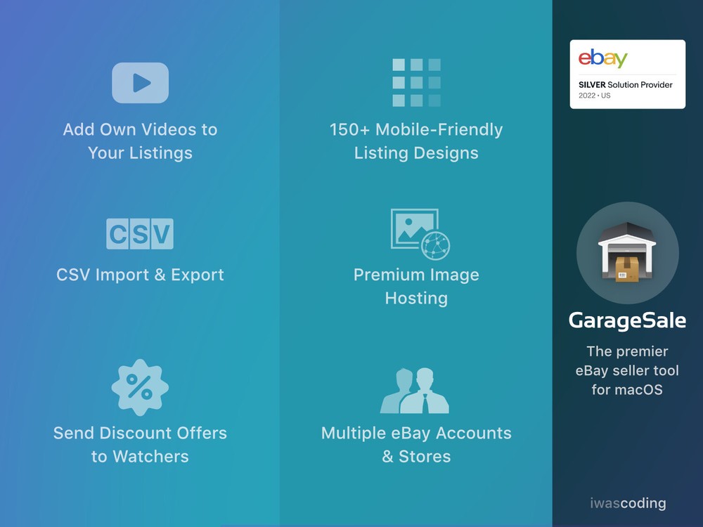 GarageSale - The most advanced eBay seller tool for Mac