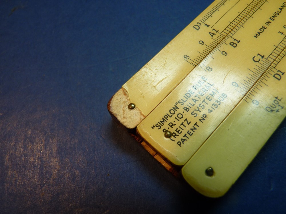 Slide Rule Simplon S.R.10 Bilateral Reitz System Vintage