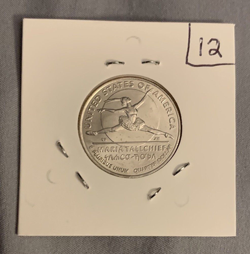 2023 P Maria Tallchief Quarter Error Strikethrough Uncirculated