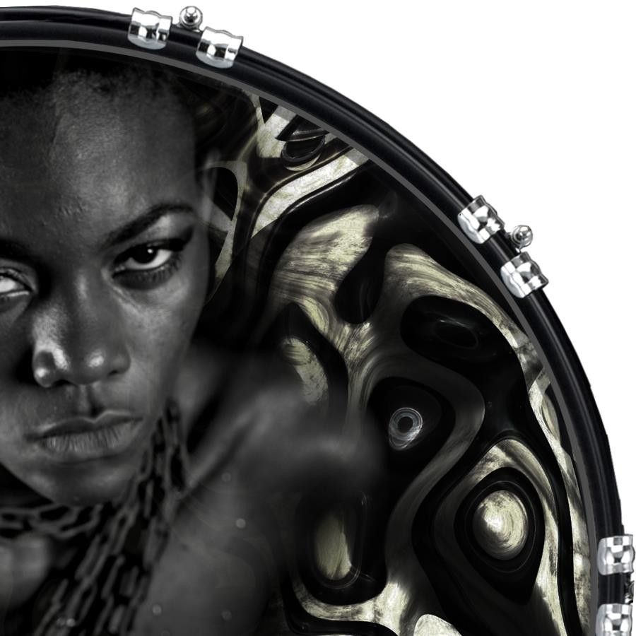 20" Custom Bass Kick Drum Front Head Graphic Graphical Powerful Mix