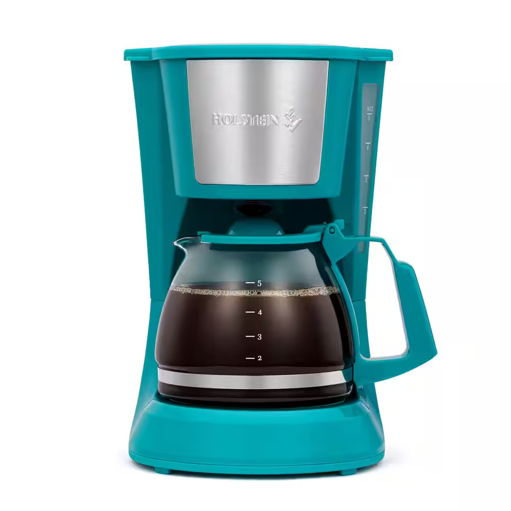 Everyday 5-Cup Teal Coffee Maker