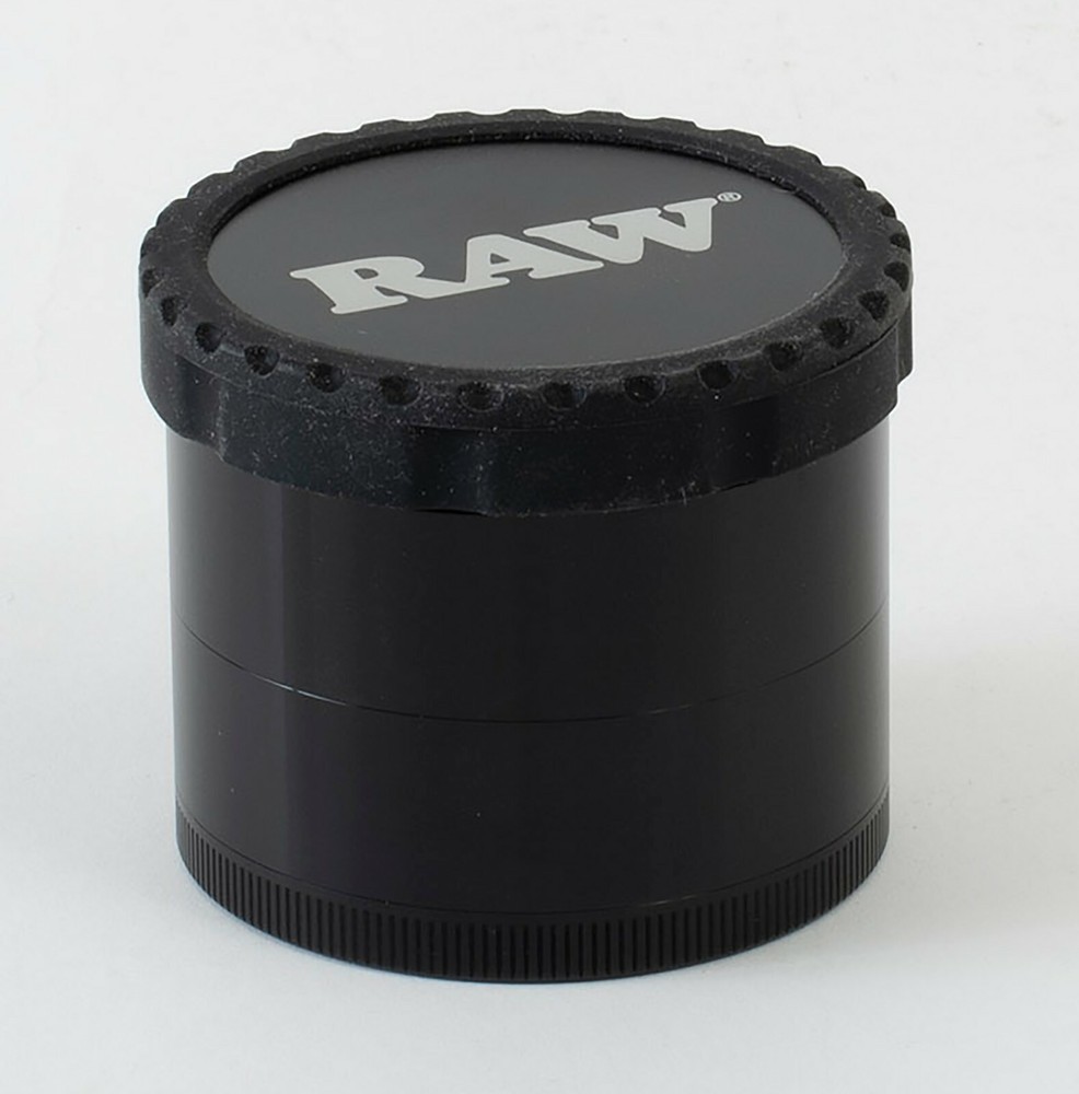 RAW Life 4-Piece Herb Grinder Version 3 V3 - Black