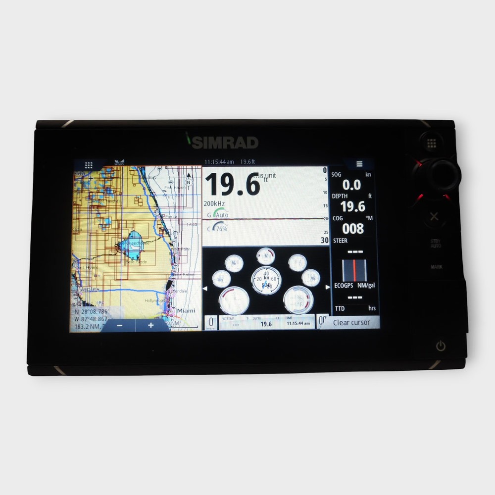 Simrad NSS9 Evo2 9" Touchscreen MFD Chartplotter w/Accessories Tested Good
