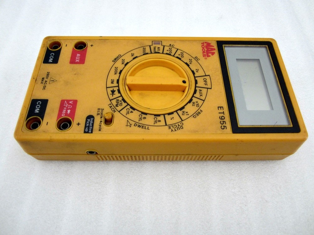 Vintage MAC Tools Digital Multi-Meter with Leads ET955