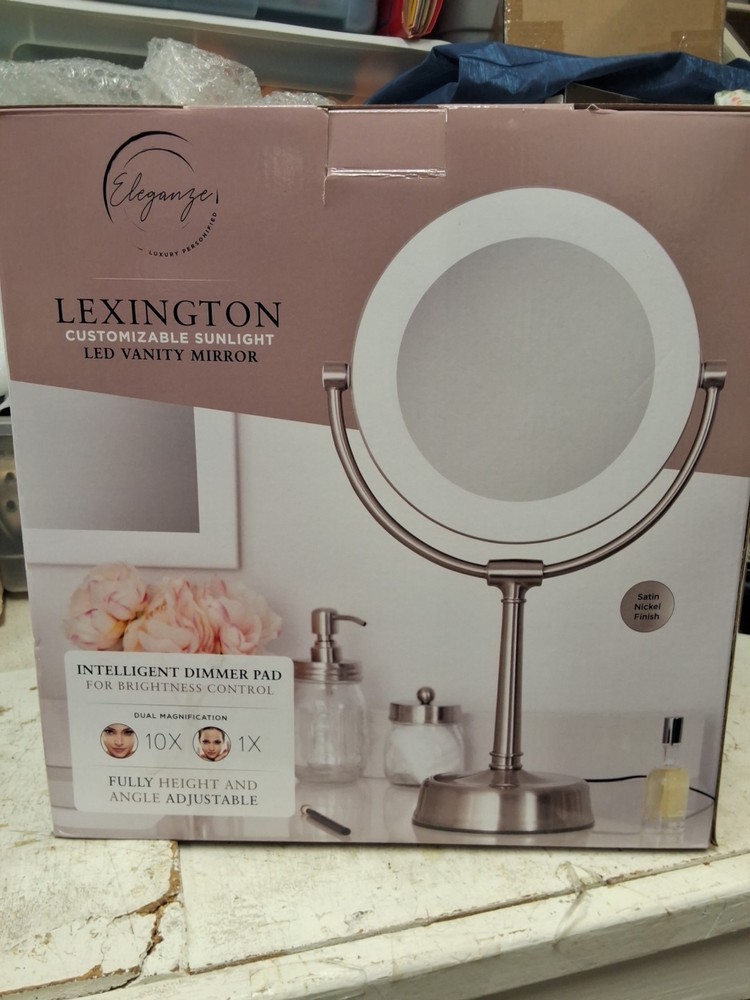 Illuminated Vanity Mirror With LED Lights In Box Used Lightly