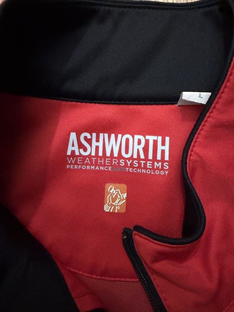 Ashworth Golf Pullover Windbreaker Red 2008 U.S. Open Torrey Pines Tiger Woods