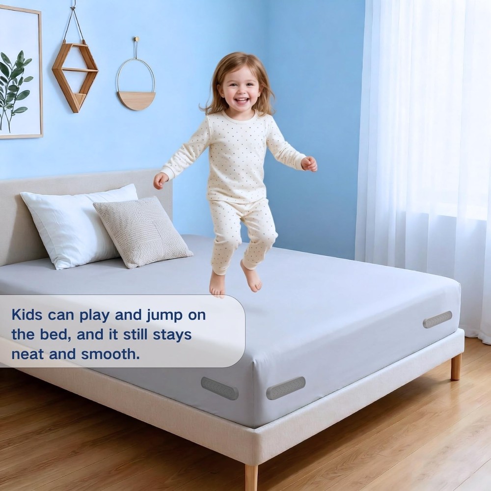 Bed Holders for Corners, Lock Holders, 4Pcs Fitted Holders Keep Sheets Firm &...