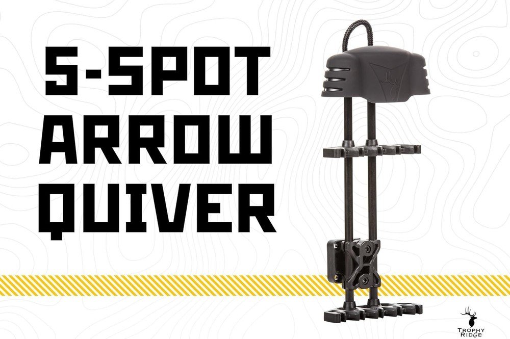 Lightweight 5-Spot Arrow Quiver, Black - Quick Detach=