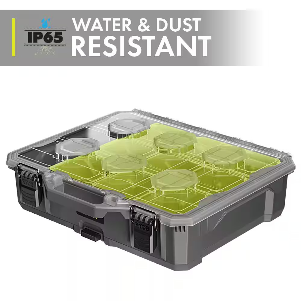 LINK 10-Compartment Modular Small Parts Organizer Tool Box