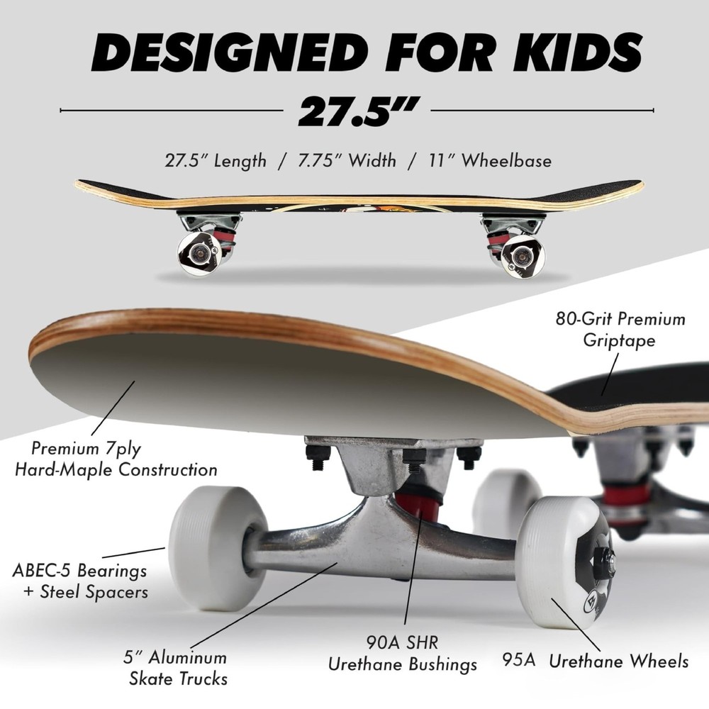 Magneto Complete Cruiser Starter Skateboard Astronaut