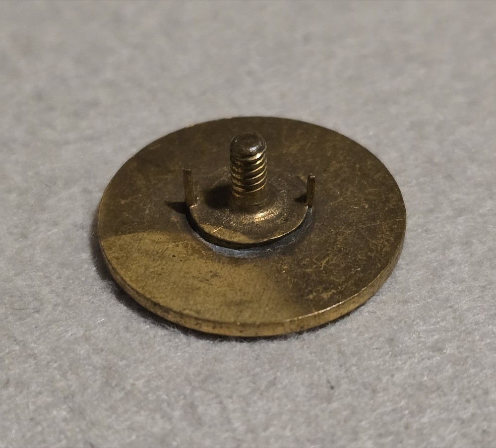 WW1 Type 1 Gilt U.S. 12th Regt. Collar Disk