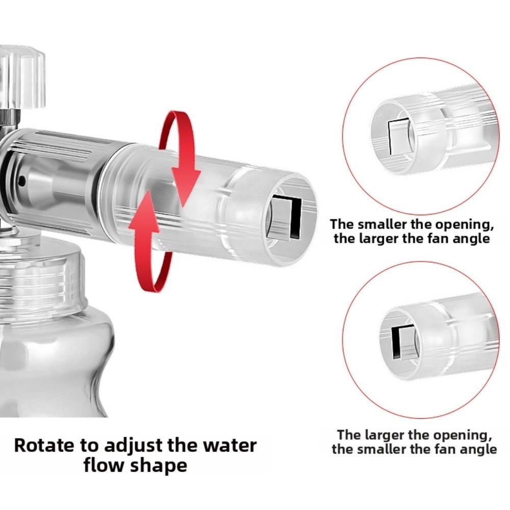 1L Foam Can Accessory for Pressure Washer with Adjustable Spray Settings