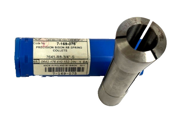 PRECISION BISON R8 SPRING COLLET 7641-R8-3/4"-S