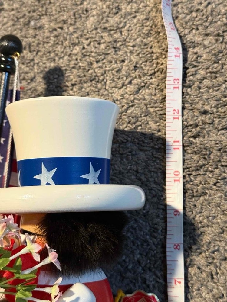 Steinbach Uncle Sam Patriotic American Flag Nutcracker 12" Handmade Germany