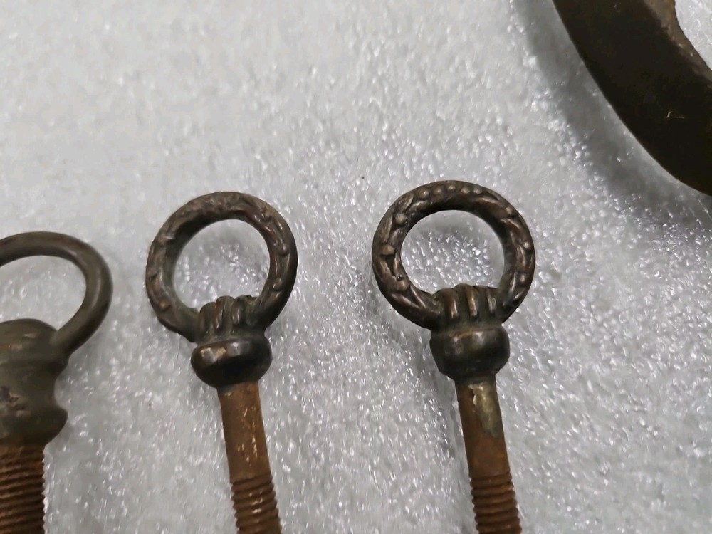 Antique Hardware Morris Chair, Mirror Pivots, Radiator Knobs, Ornate Inv#E162
