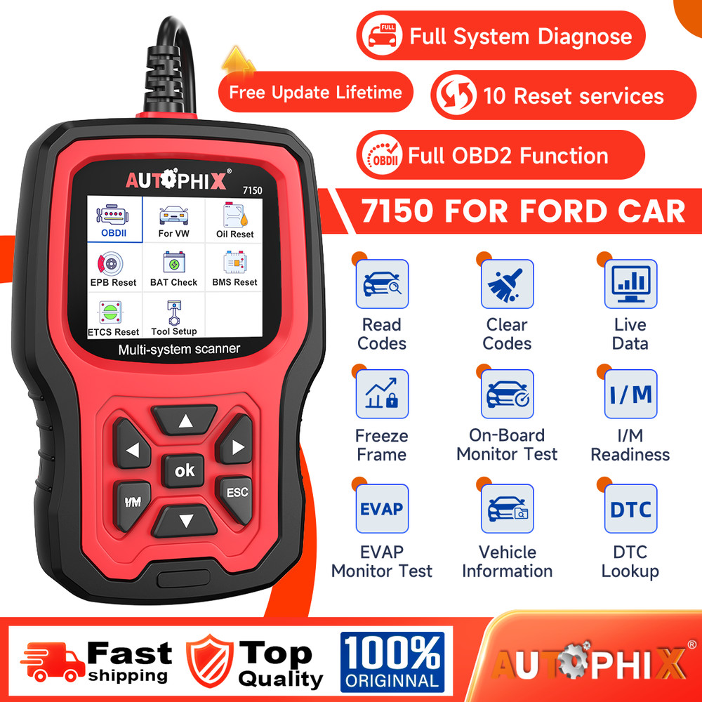 AUTOPHIX ALL SYSTEM CAR DIAGNOSTIC SCAN TOOL OBD2 SCANNER For Ford CODE READER