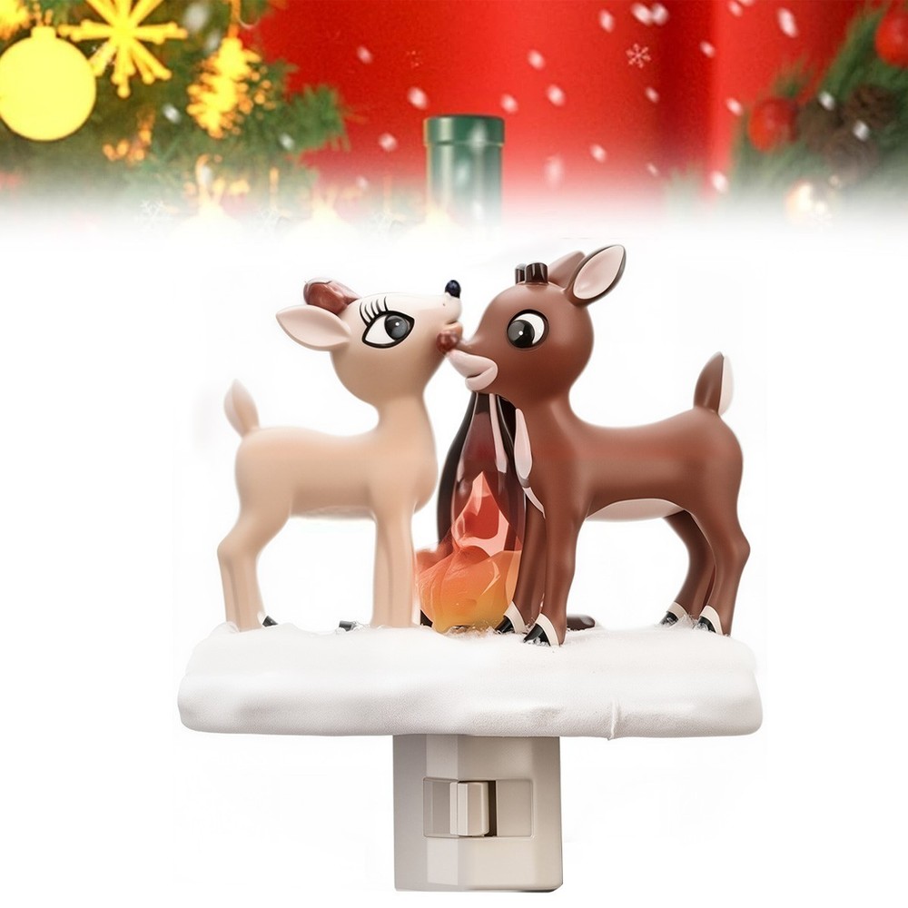 1 Pack Halloween Decorations, Elk socket night light, 3D Sculpture
