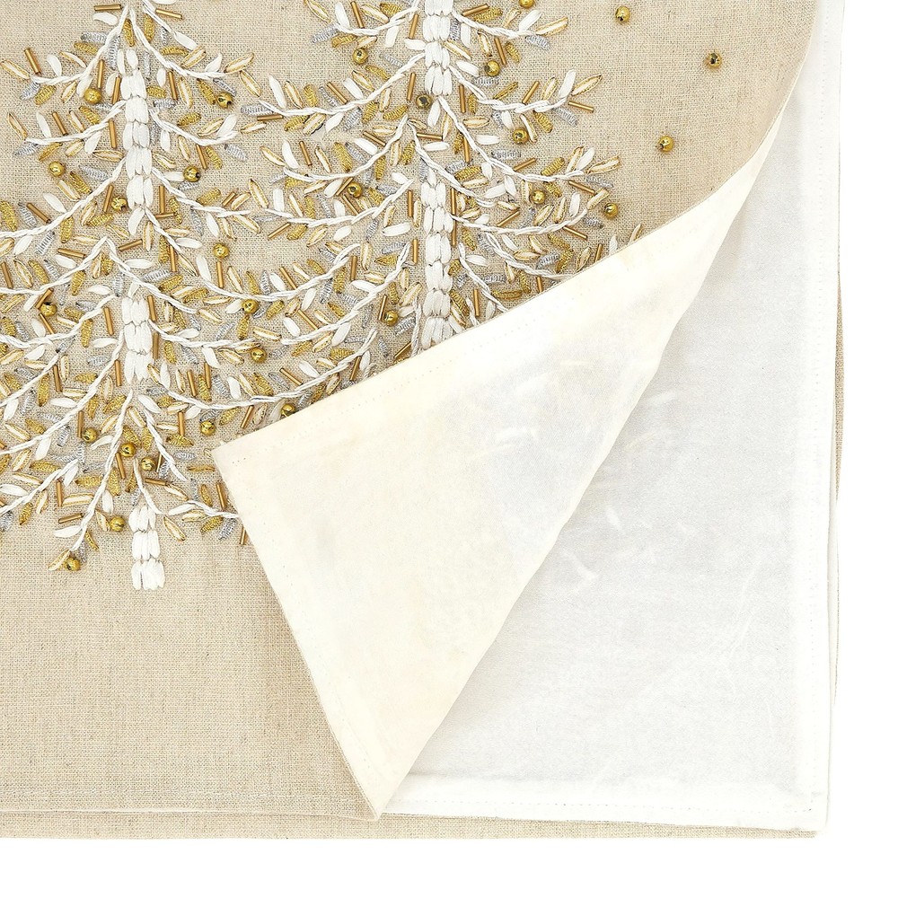 Embroidered Christmas Tree Table Runner