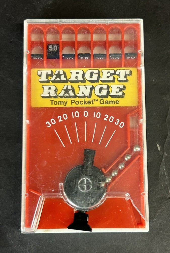 Vintage Tomy Pocket Game Target Range 7029 Works