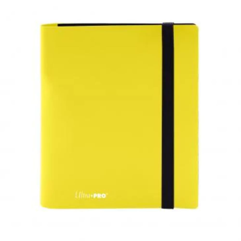 Ultra Pro Eclipse 4-Pocket Pro Binder - Lemon Yellow - Organize Cards/Docs