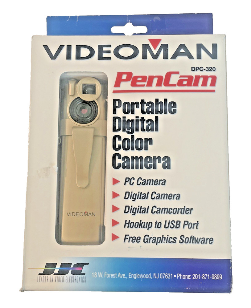 Videoman PenCam Portable Digital Color Camera PC Camera Graphic Software DPC-320