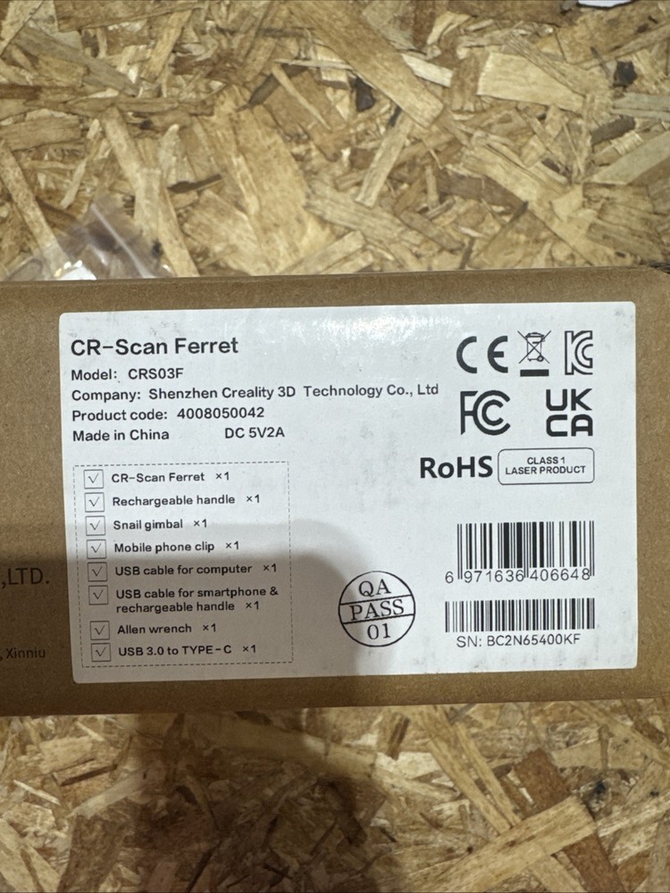 Creality CR-Scan Ferret SE Handheld 3D Scanner CRS05F Type-C USB Interface