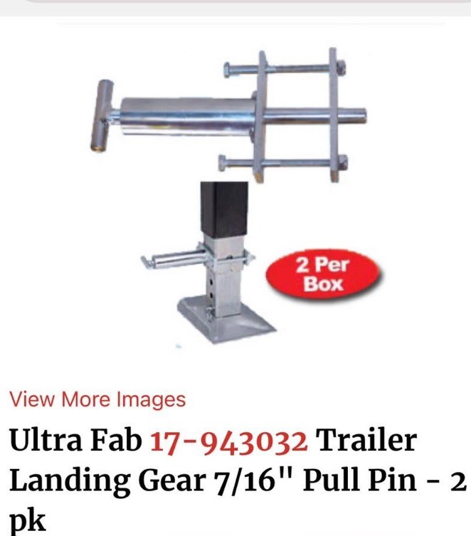 5TH WHEEL ULTRA FAB TRAILER LANDING GEAR PULL PIN 2 PACK
