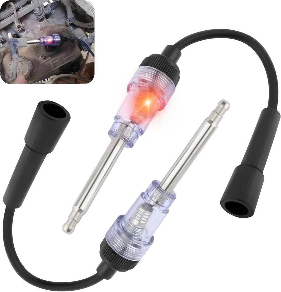 Spark Plug Tester with Indicator Lights,Spark Tester Small Engine for Check Igni