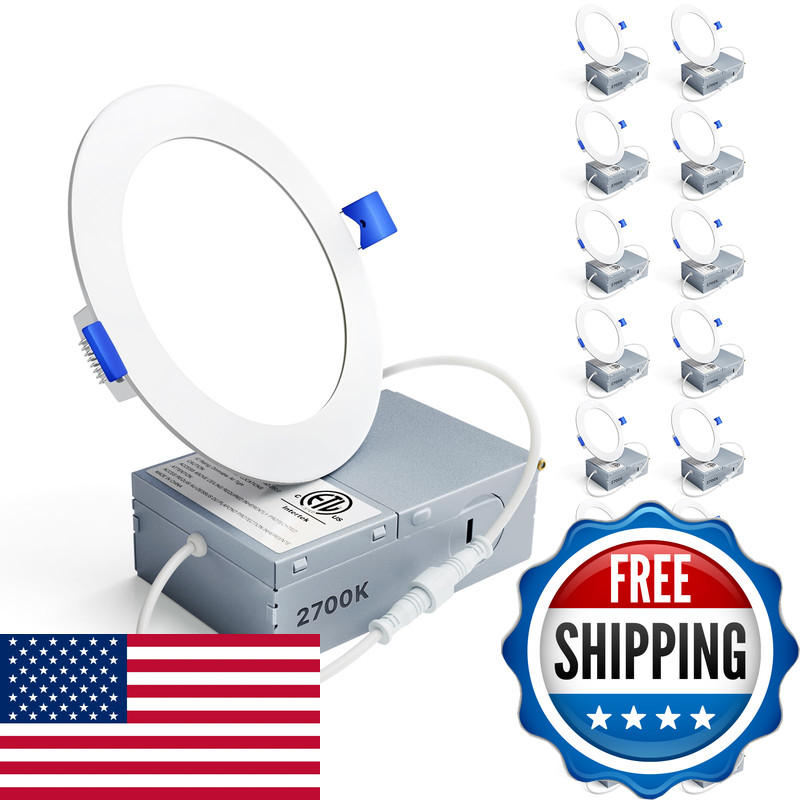 Ensenior 16 Pack 4 Inch Led Recessed Ceiling Light Dimmable 2700K Soft White