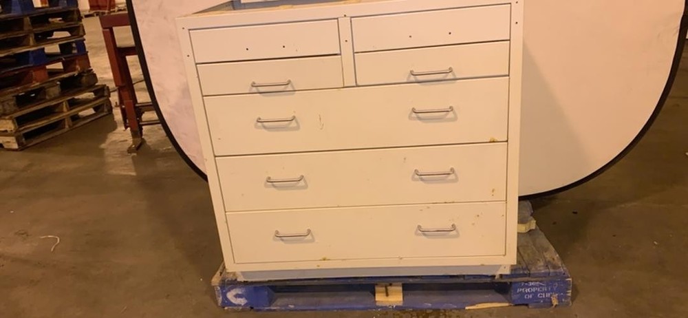 36" Jameston 7 Drawer Casework w/ Missing Handles(S6LLST6745)