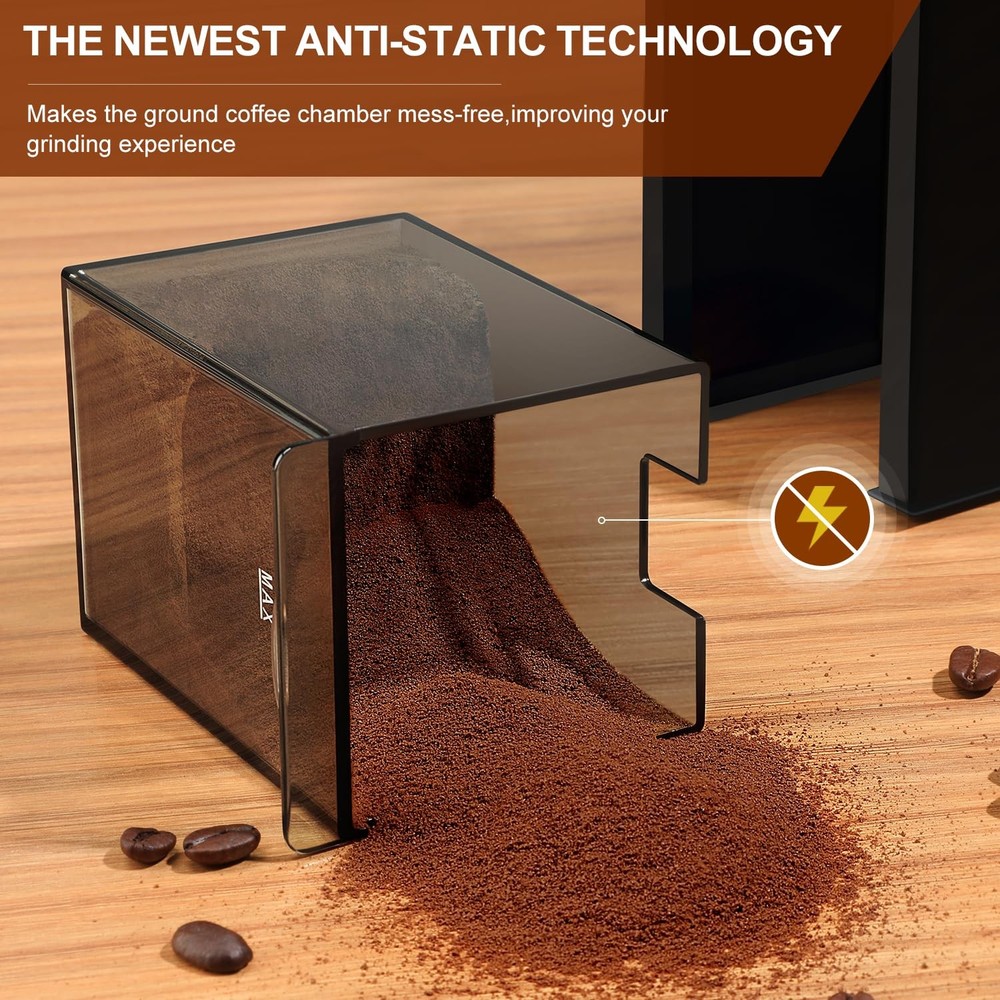 Burr Coffee Grinder,Adjustable coffee grinder with 28 Precise Grind Setting f...