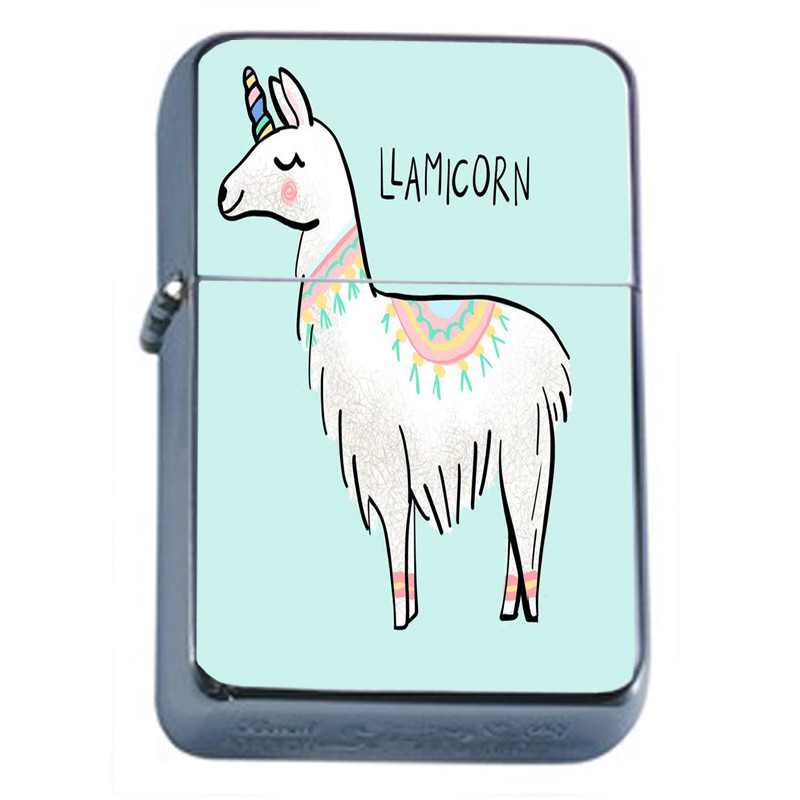 Llamas D1 Flip Top Oil Lighter Wind Resistant