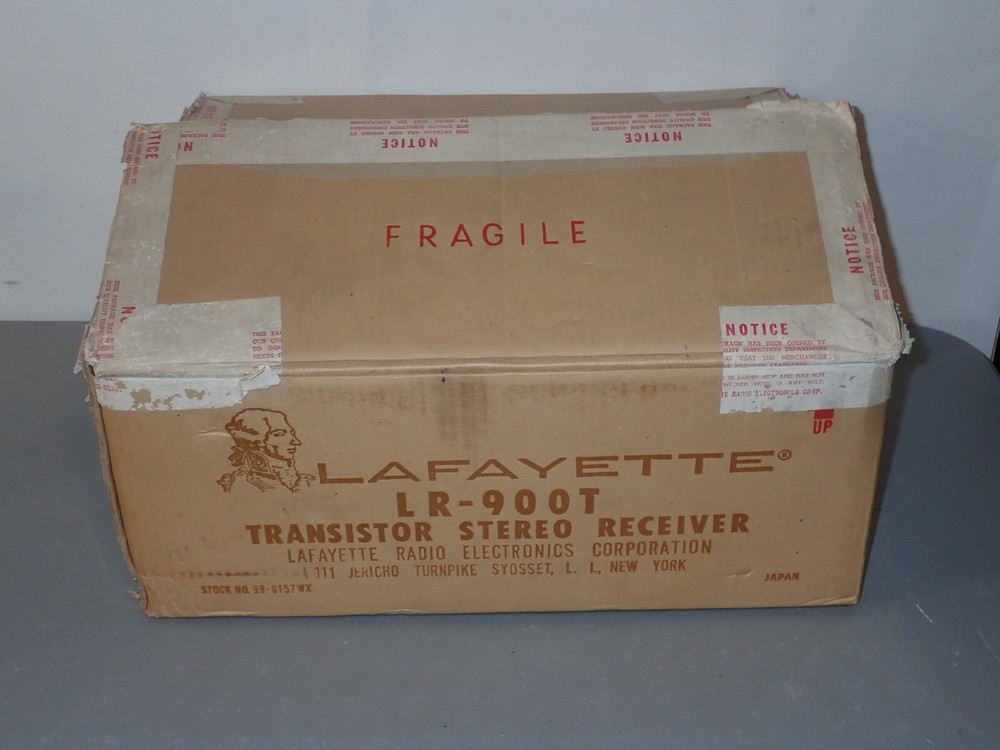 Original Lafayette LR-900T Receiver Boxes, Boxes Only