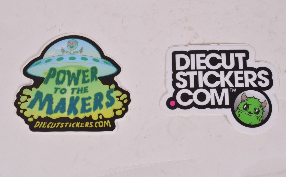 DIECUT STICKERS SAMPLES STICK BEFORE YOU COMMIT pack of 6 plus bonus magnet