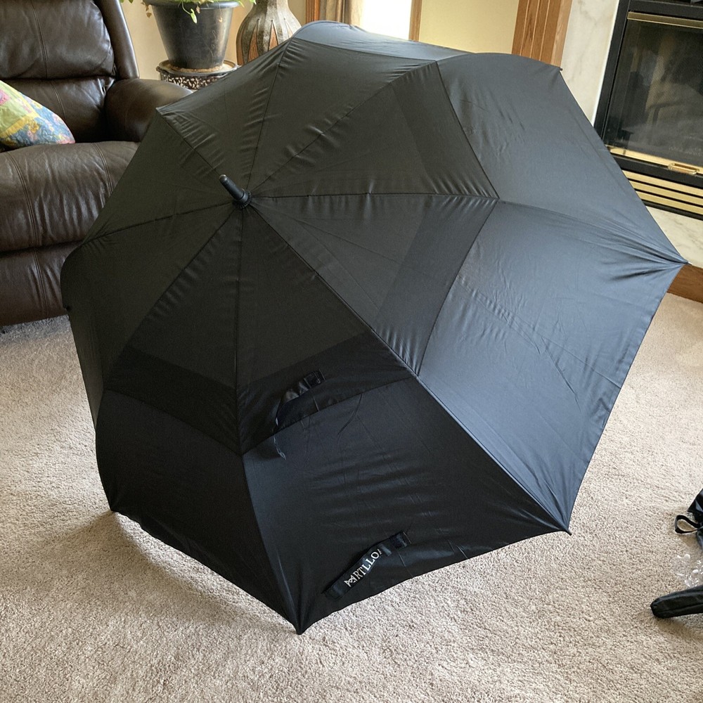 MRTLLOA Automatic Open Golf Umbrella 68 Inch XLG Oversized Black Case w/handle