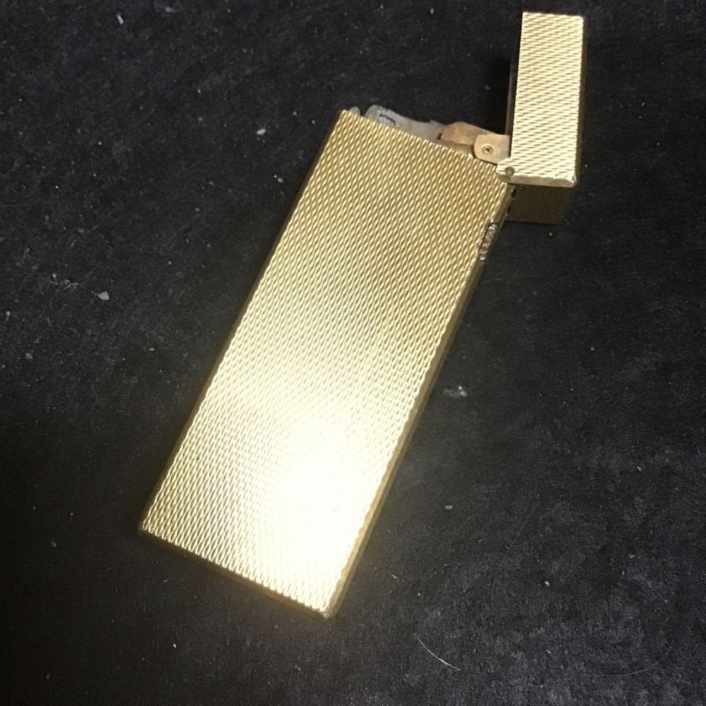 Overhauled Dunhill Rollagas lighter Gold without box