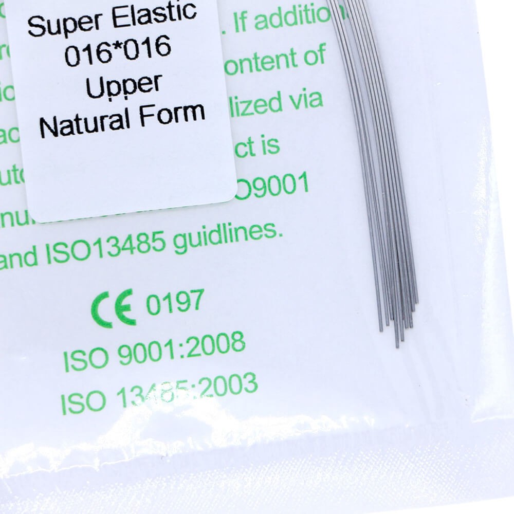 1×Dental Orthodontic Super Elastic Niti Rectangular Arch Wire Natural 16×16Upper